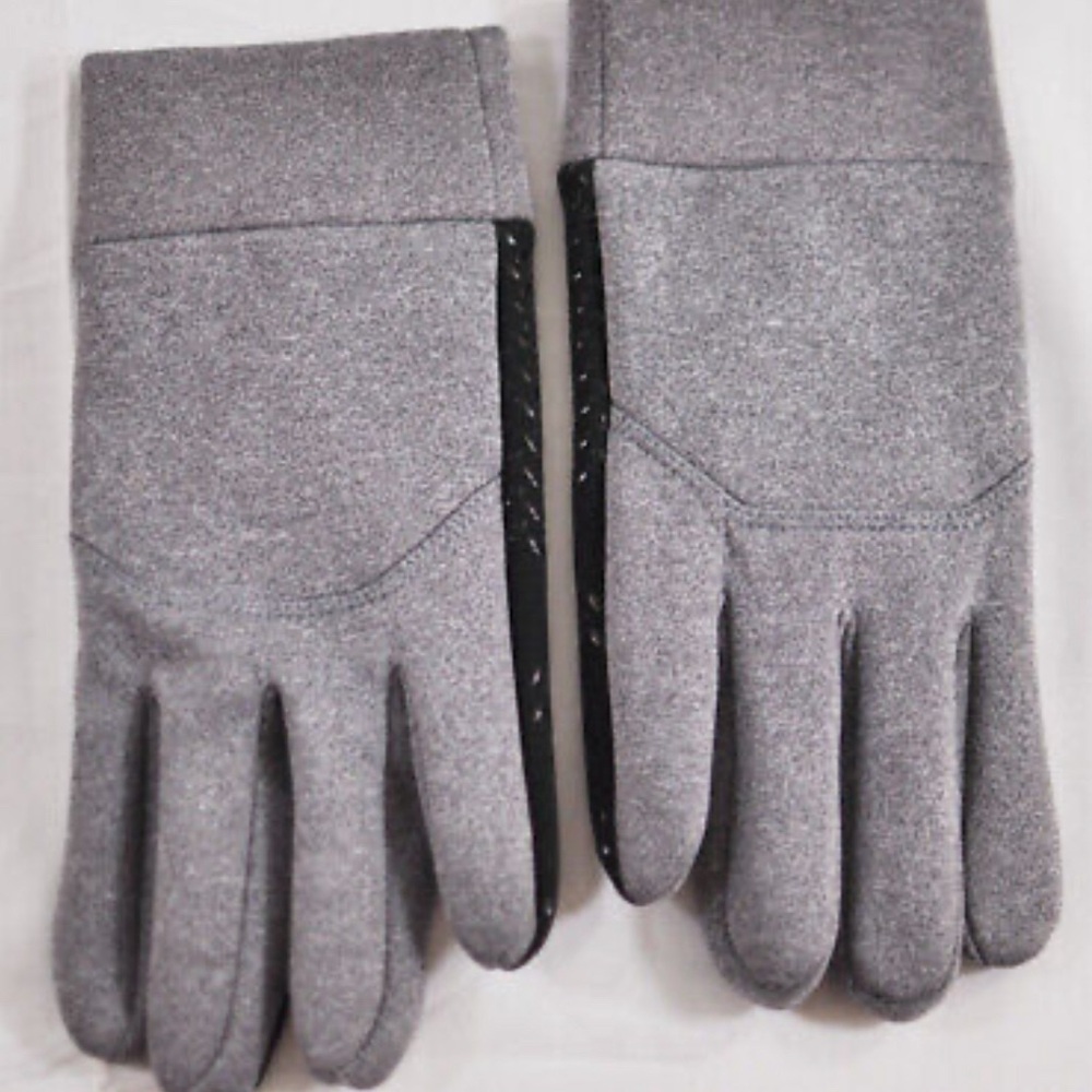 GL sports gloves gray/black size M grip on palm fleece lining